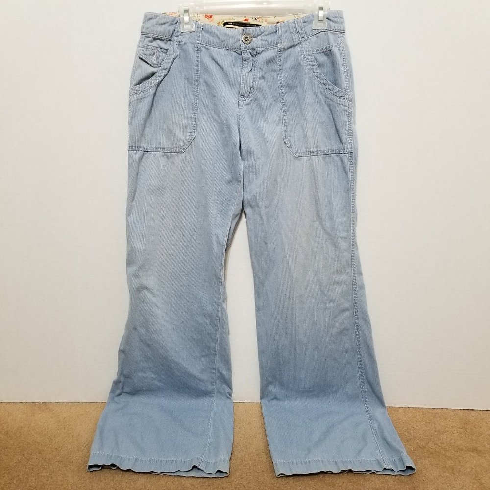 Daughters Of The Liberation pants 8 wide leg trousers lightweight flare bootcut